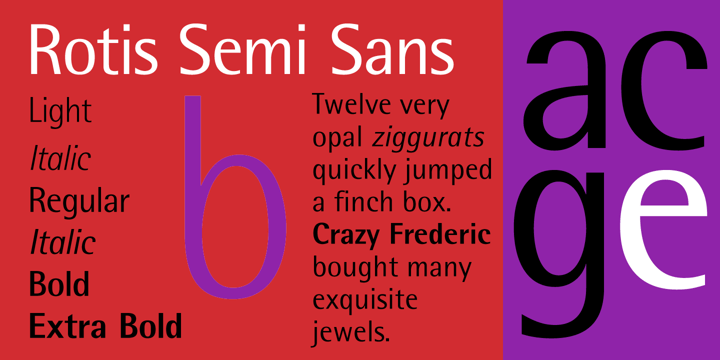 Rotis Semi Sans Font Poster 1