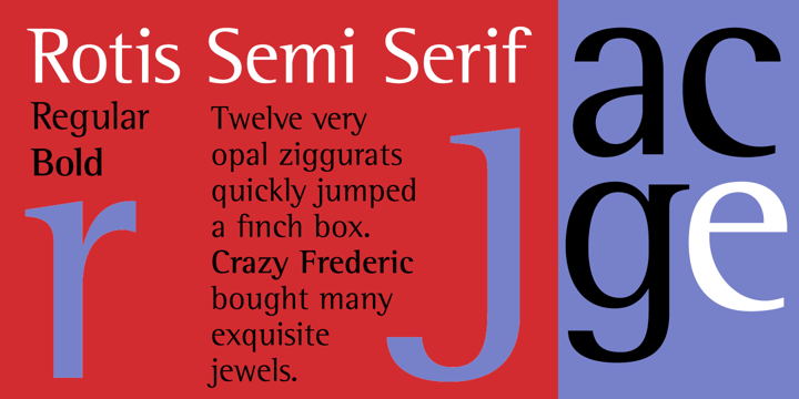 Rotis Semi Serif Font Poster 1