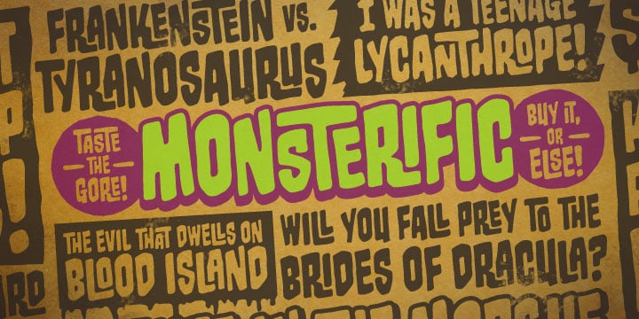 Monsterific BB Font Poster 1