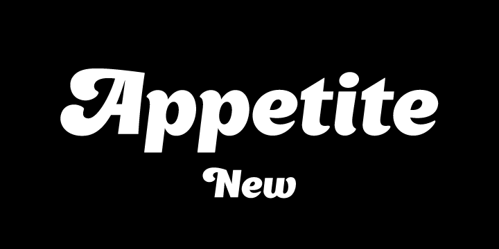 Appetite New Font Poster 1