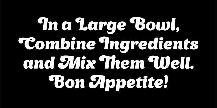 Appetite New Font Poster 3