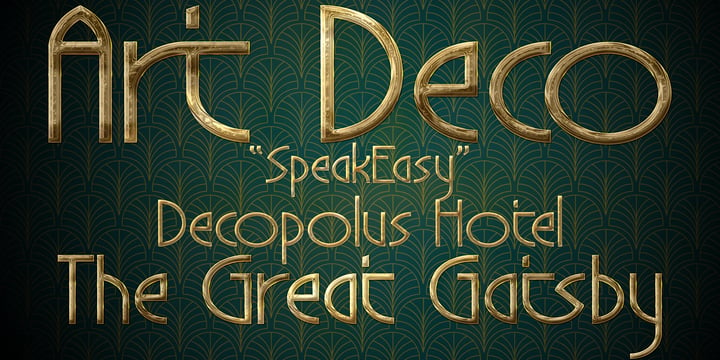 DT Decopolis Hotel Font Poster 1