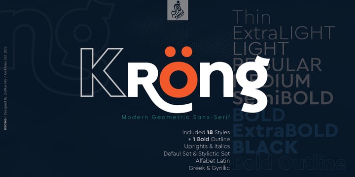 Krong Font Poster 1