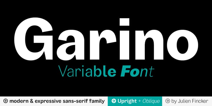 Garino Variable Font Poster 1