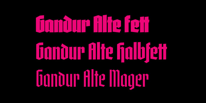 Gandur Alte Font Poster 4