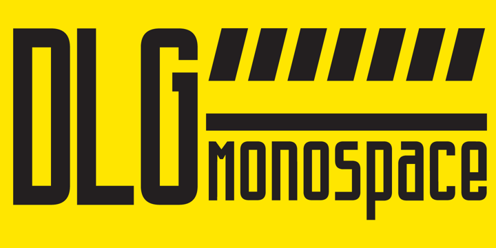 DLG Monospace Font Poster 1