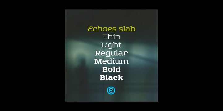 Echoes Slab Font Poster 3