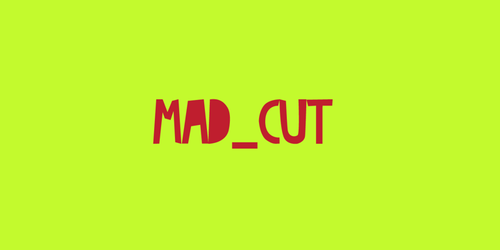 Madcut Font Poster 1