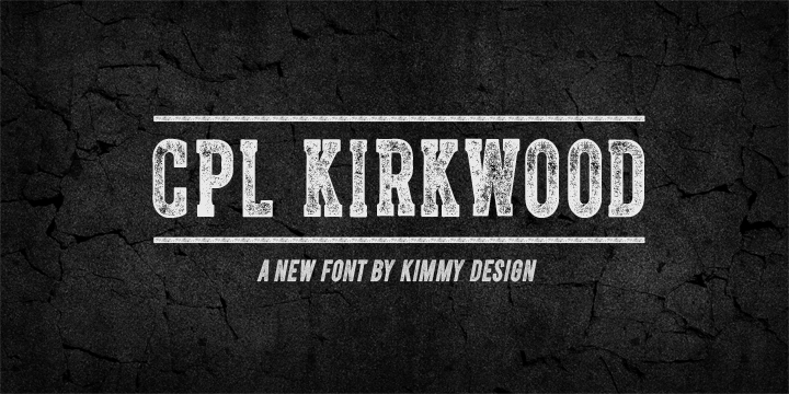 CPL Kirkwood Font Poster 1