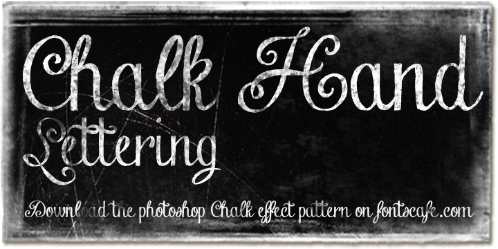 Chalk Hand Lettering Font Poster 4