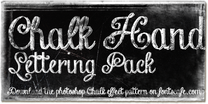 Chalk Hand Lettering Font Poster 1