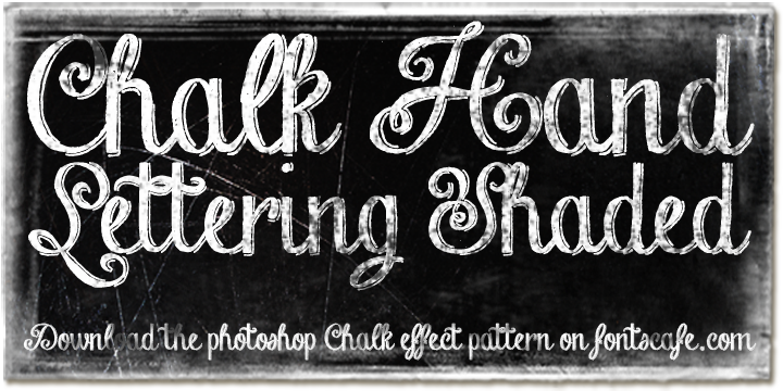 Chalk Hand Lettering Font Poster 3