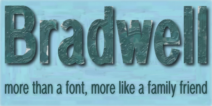 Bradwell Font Poster 1