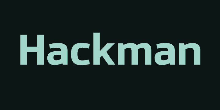 Hackman Font Poster 1