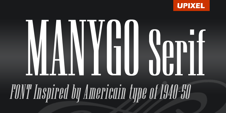 Manygo Serif Font Poster 1