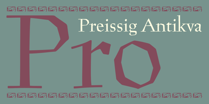 Preissig Antikva Pro Font Poster 1