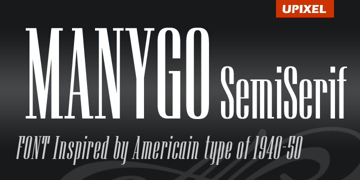 Manygo Semi Serif Font Poster 1