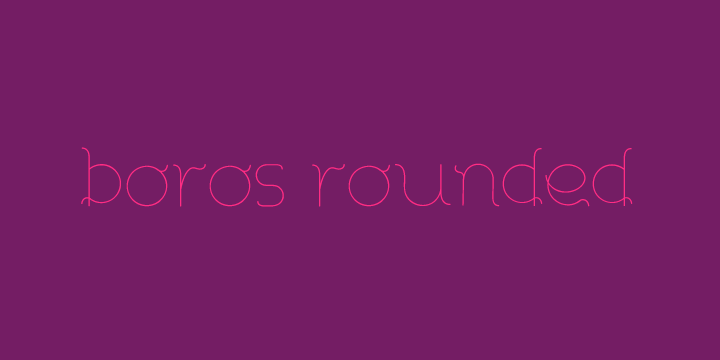 Boros Rounded Font Poster 1