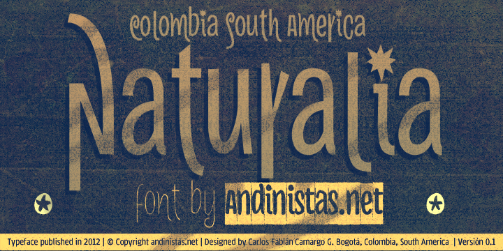 Naturalia Font Poster 3