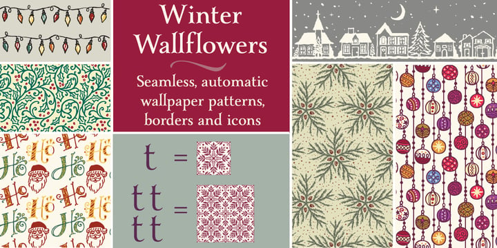 Winter Wallflowers Font Poster 1