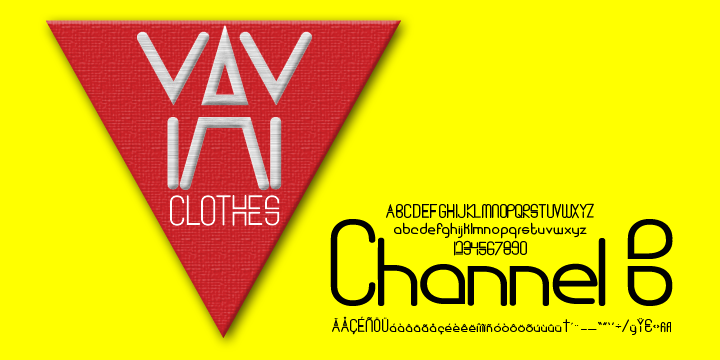 Channel B Font Poster 2