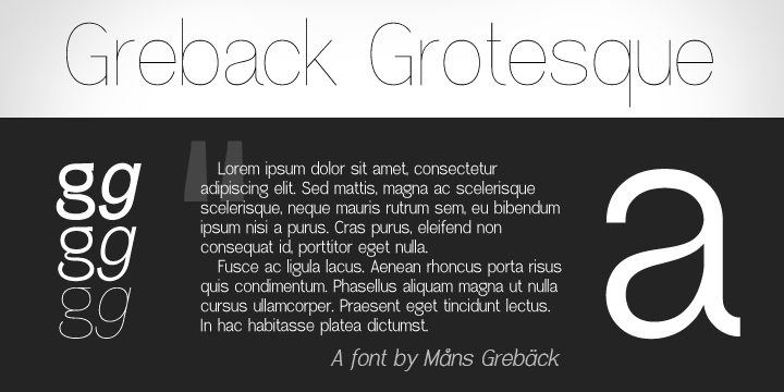 Greback Grotesque Font Poster 1
