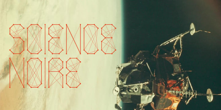 Science Noire Font Poster 1