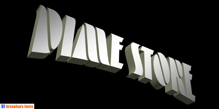 Dime Store Font Poster 4