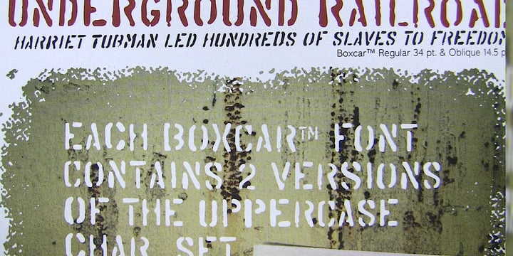 Boxcar Font Poster 4