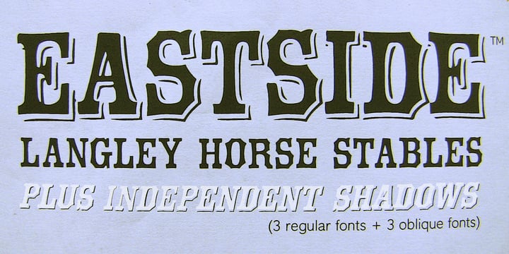 Eastside Font Poster 1