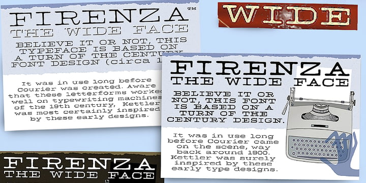 Firenza Font Poster 1