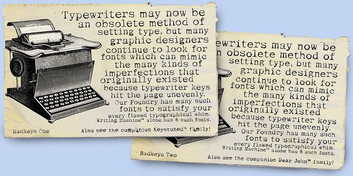 Writing Machine Font Poster 1
