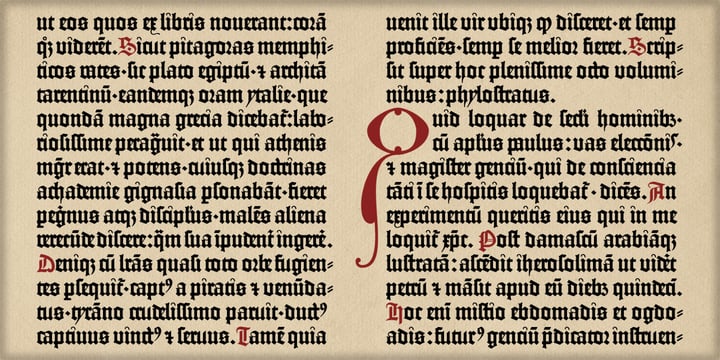 Gutenberg B Font Poster 4
