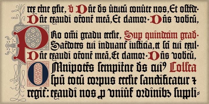 Psalterium Font Poster 6