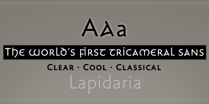 Lapidaria Font Poster 3