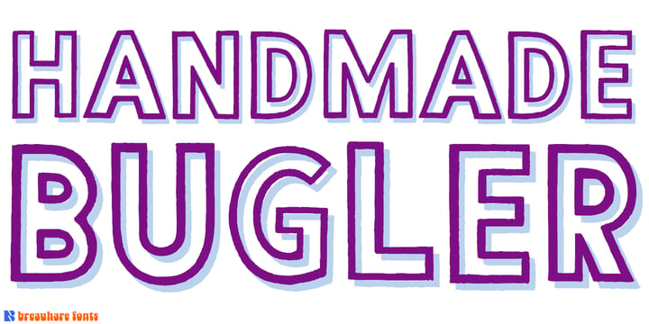 Handmade Bugler Font Poster 4