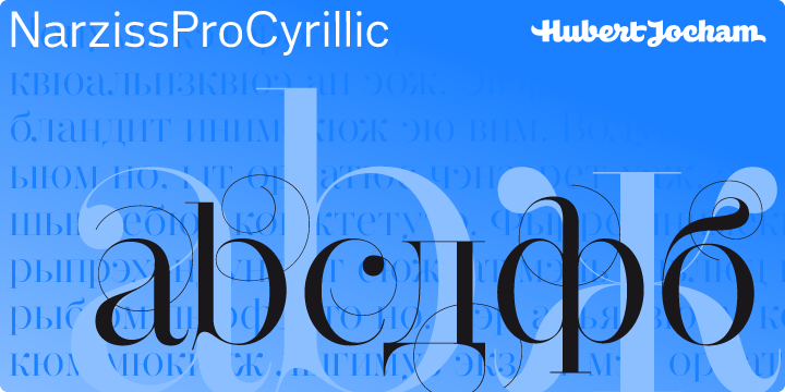 Narziss Pro Cyrillic Font Poster 1