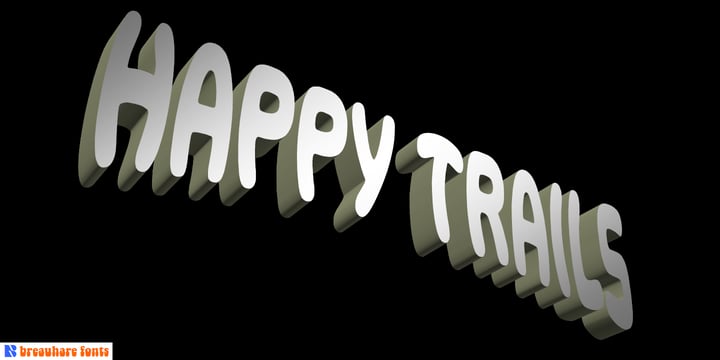 Happy Trails Font Poster 3