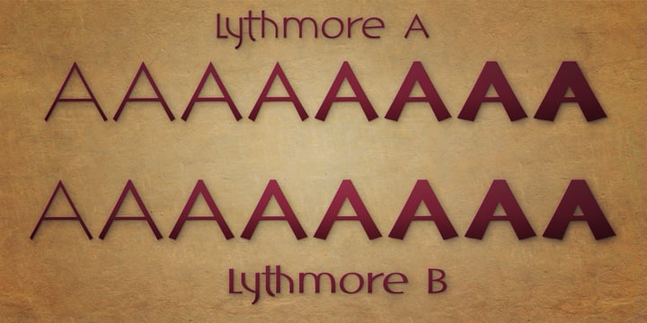 DT Lythmore Font Poster 6