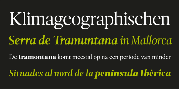 Tramuntana 1 Pro Font Poster 2