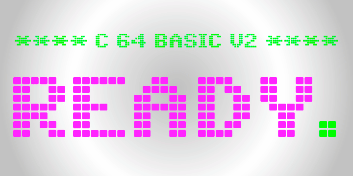 C64 Font Poster 3