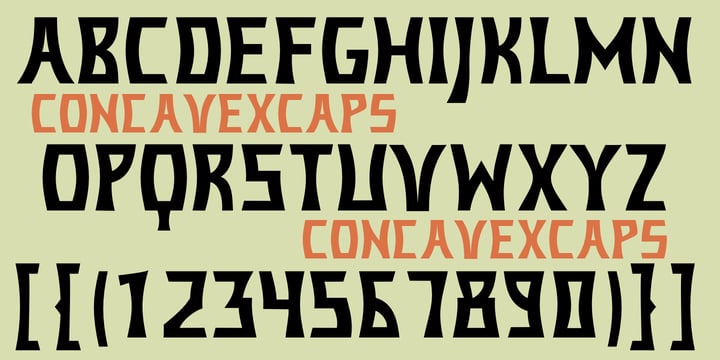 Concavex Font Poster 4