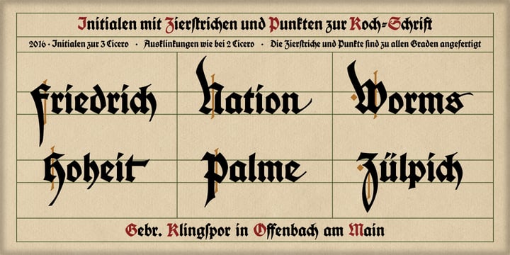 Deutsche Schrift Font Poster 7