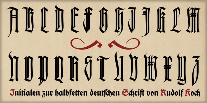 Deutsche Schrift Font Poster 8