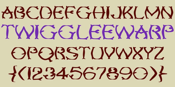 Twigglee Font Poster 4