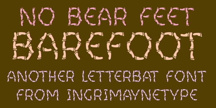 Barefoot Font Poster 2