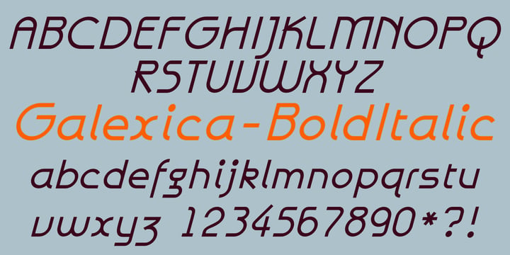 Galexica Font Poster 8