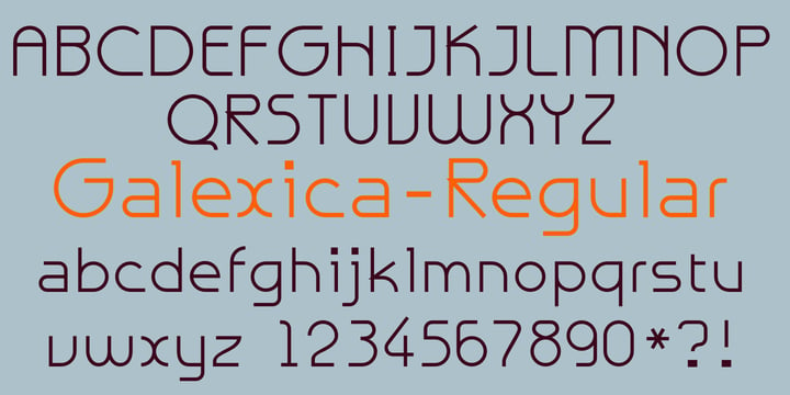 Galexica Font Poster 5