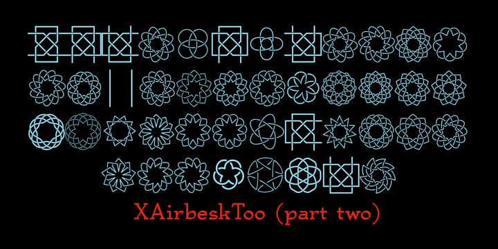 XAirebesk Font Poster 5
