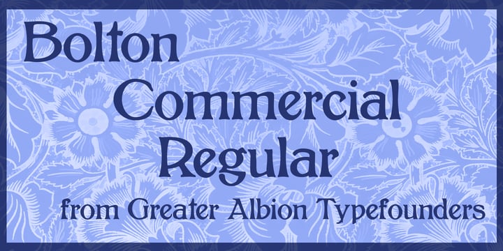 Bolton Commercial Font Poster 5